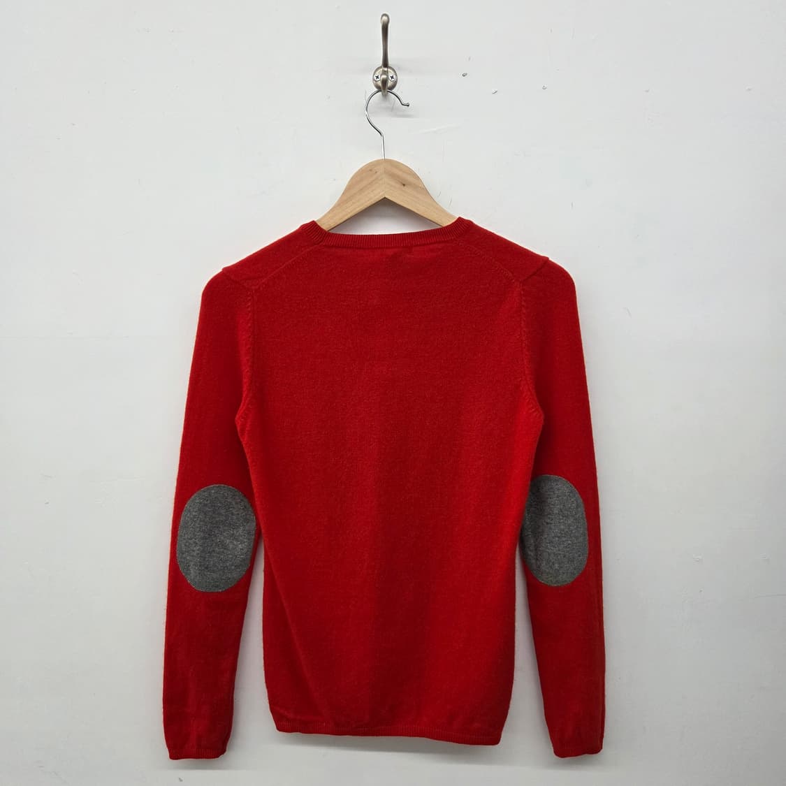 라코스테 레드 브이넥 니트 여성 S 상품이미지5