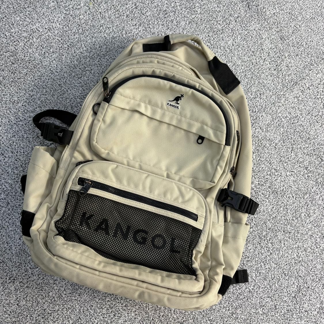 캉골 베이지 백팩 대학생가방 0406J 상품이미지1