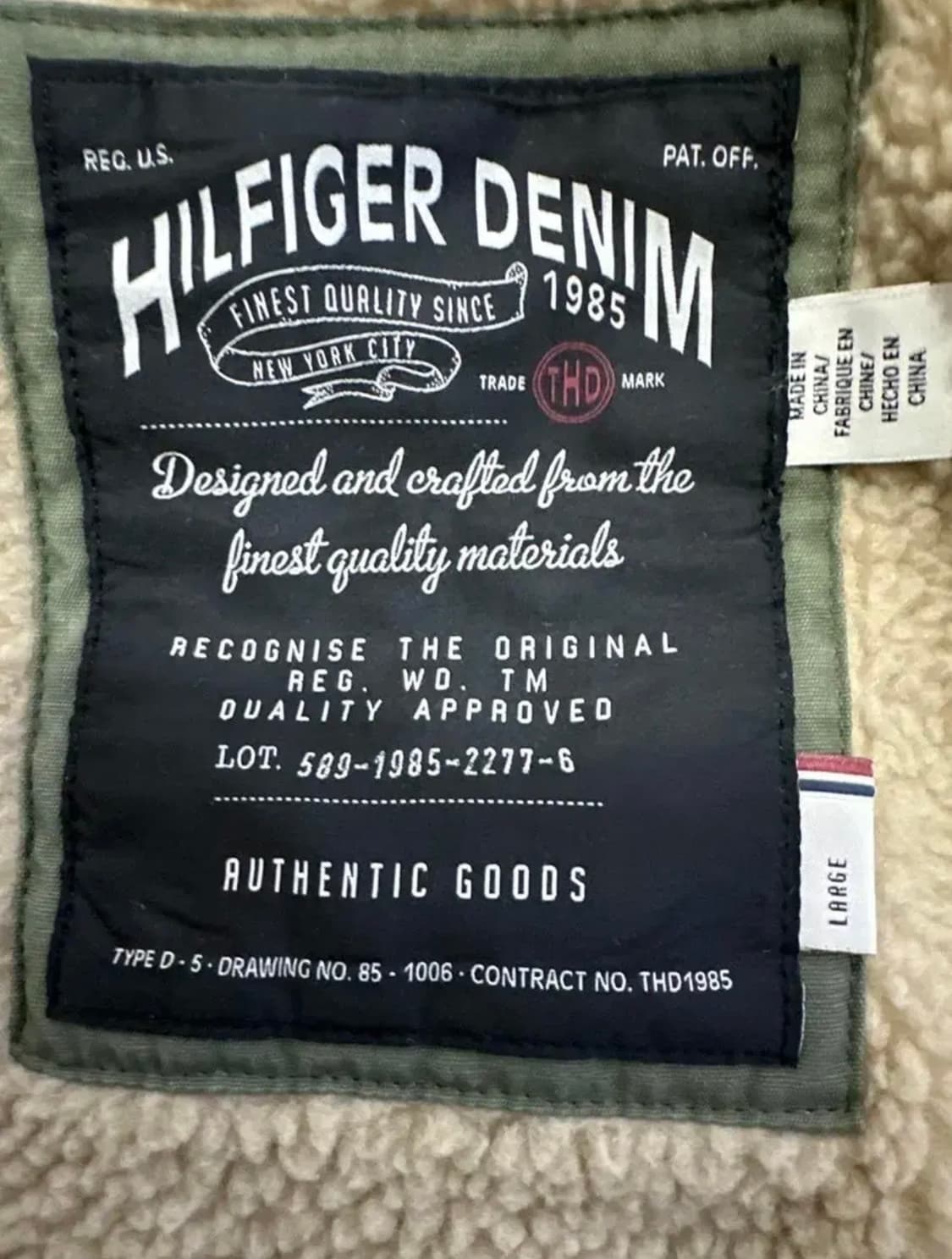 [L] 타미힐피거데님 U.S. 야상 점퍼 상품이미지6