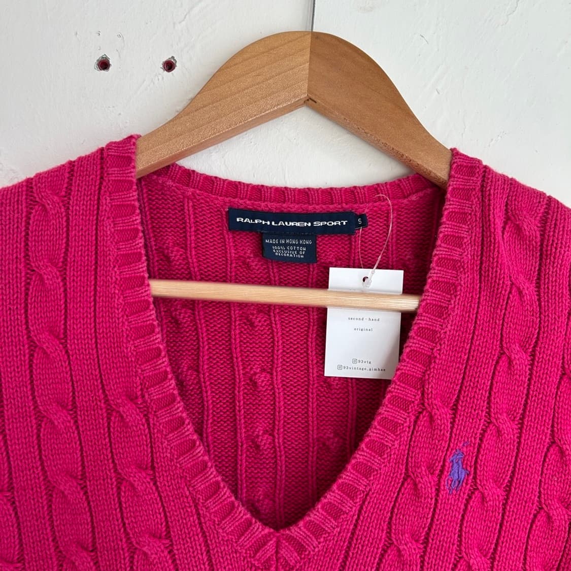 15468 - 폴로 랄프로렌 케이블 브이넥 니트 상품이미지3