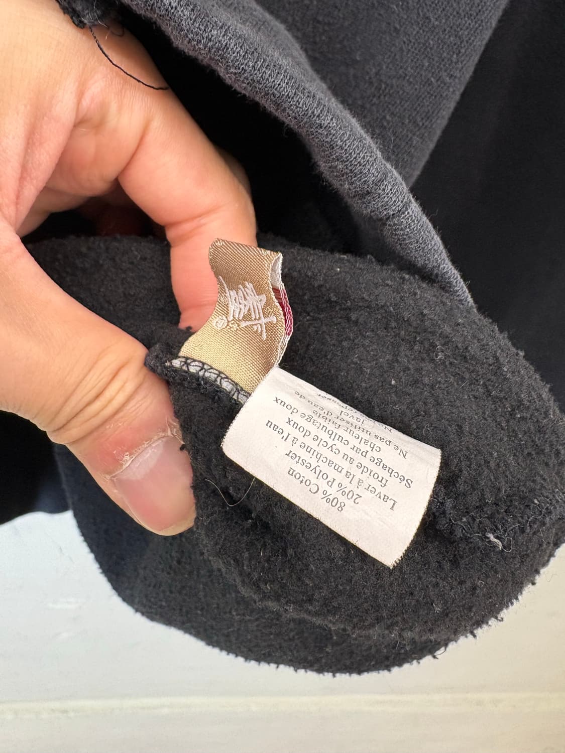 스투시 빈티지 월드투어 후드집업 블랙 상품이미지7