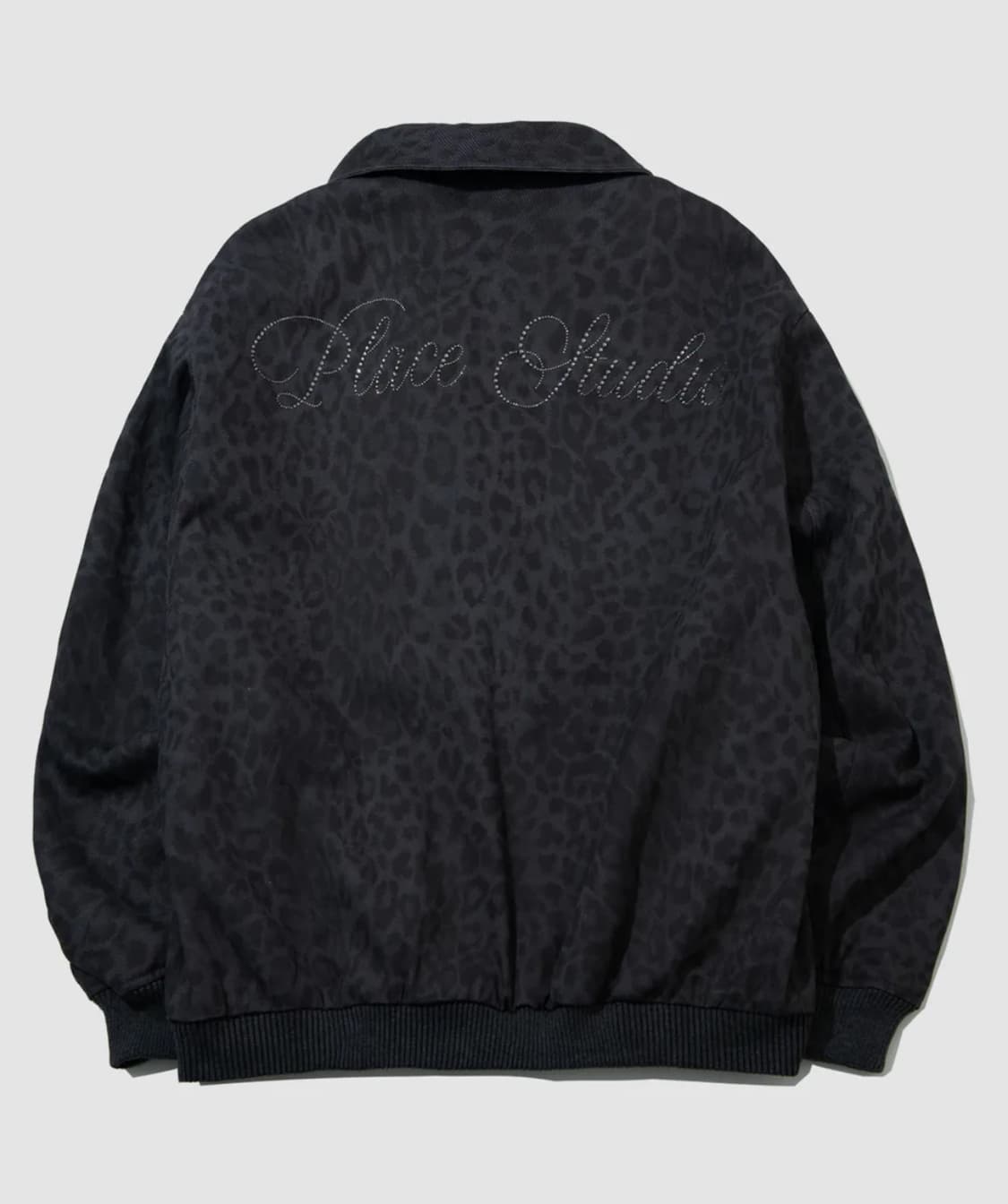 트와일라잇 비즈 디테일 레오파드 워크 자켓 차콜 상품이미지4