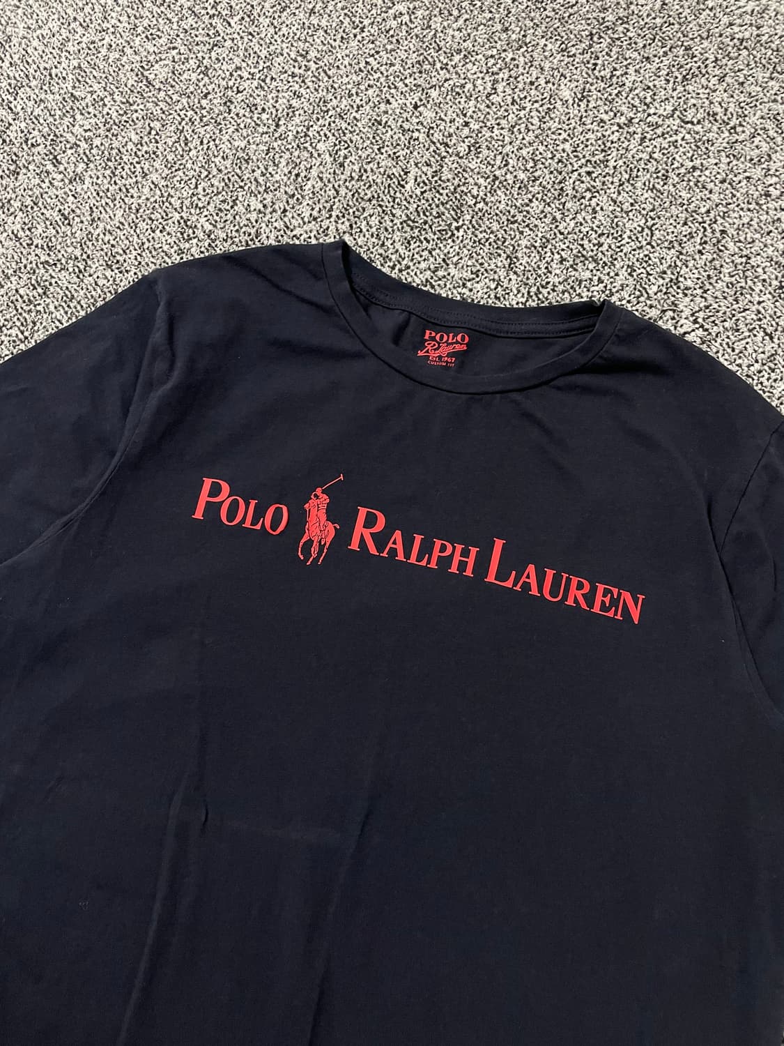 빈티지9. 폴로랄프로렌 스펠 빅 로고 반팔 티셔츠 숏슬리브 반소매 네이비 상품이미지2