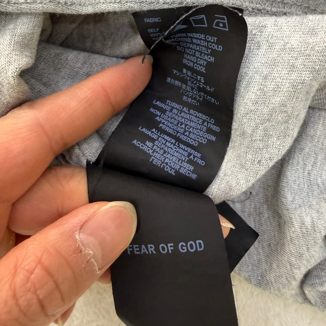 L 피어오브갓 그레이 반팔 티셔츠 0310T 상품이미지7