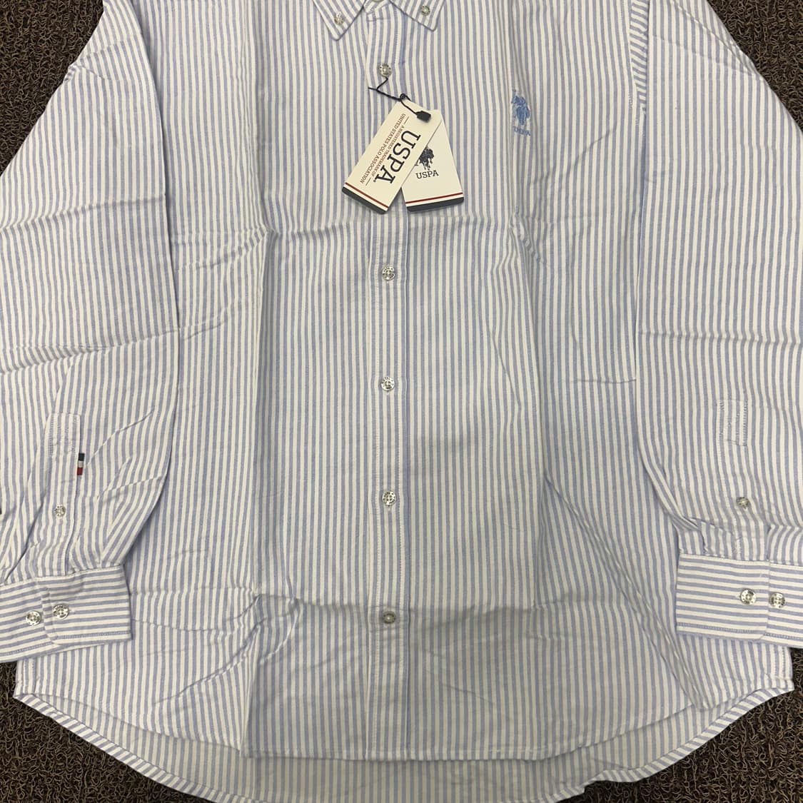 [새상품] POLO USPA 폴로 스트라이프 셔츠 115(3XL) 상품이미지4