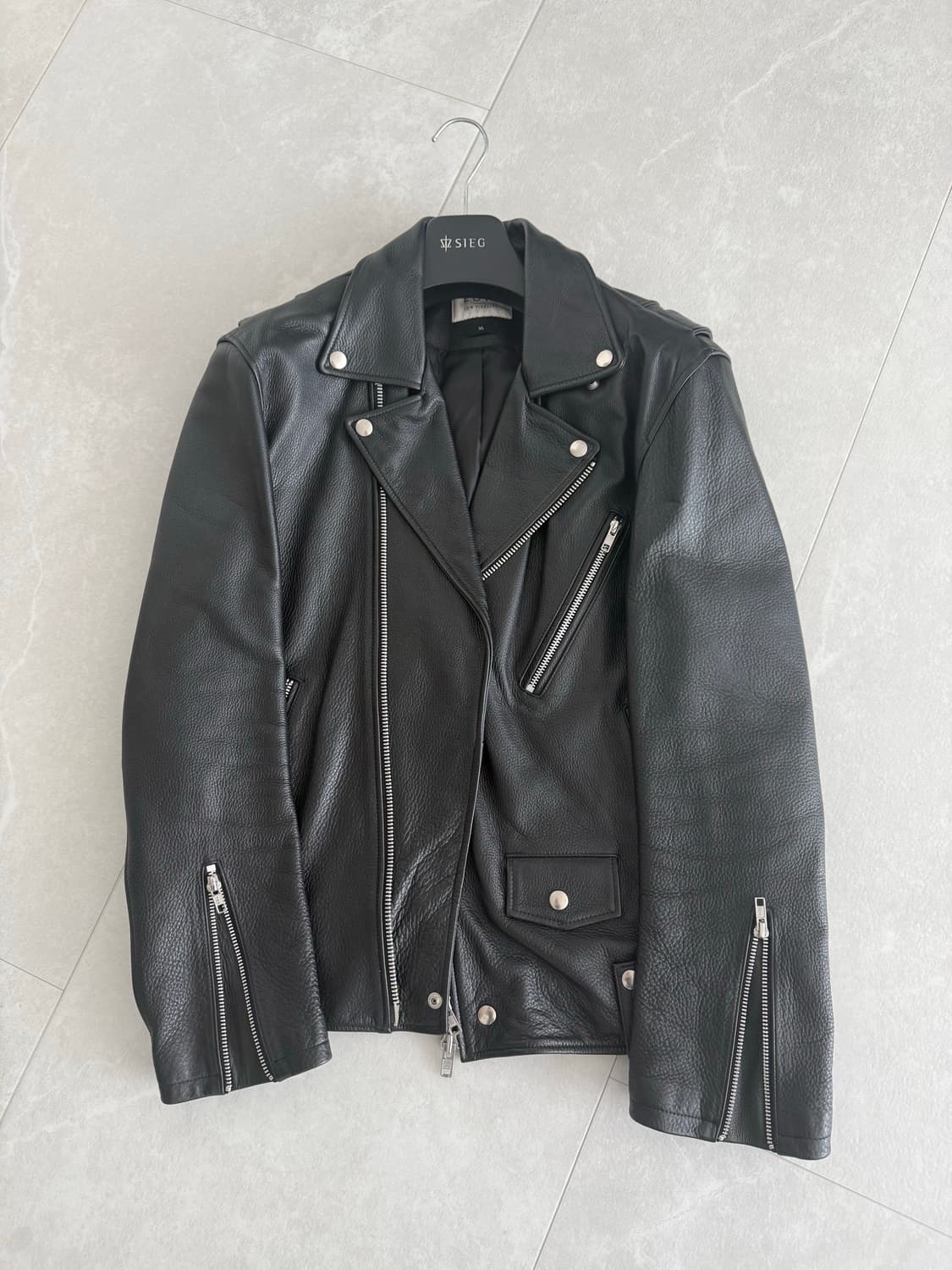 로파이 가죽자켓 소가죽 XL 상품이미지1