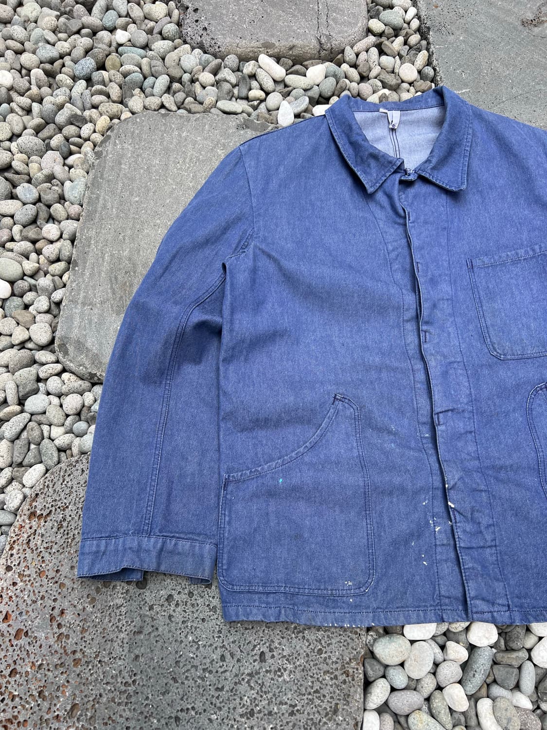 OLD VINTAGE WASHING "DENIM" 데님프렌치워크자켓 상품이미지4