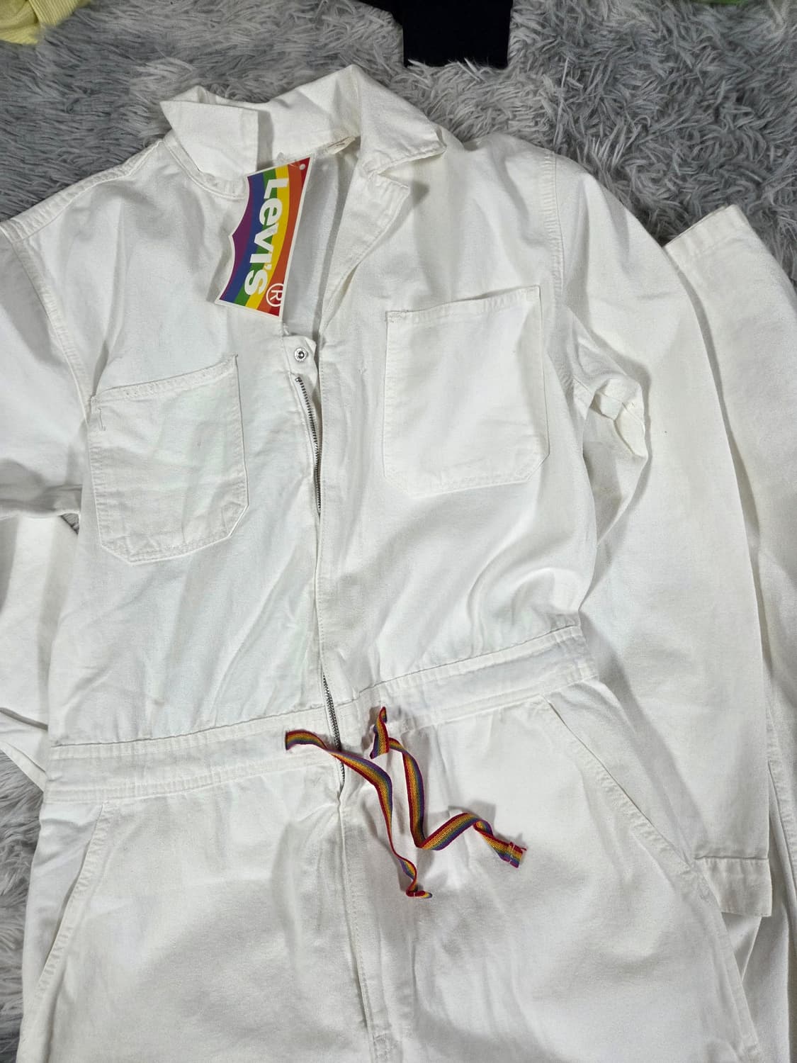 리바이스 화이트  점프수트 상품이미지3