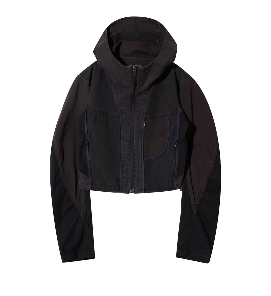 Hyeinseo patchwork crop jacket  상품이미지1