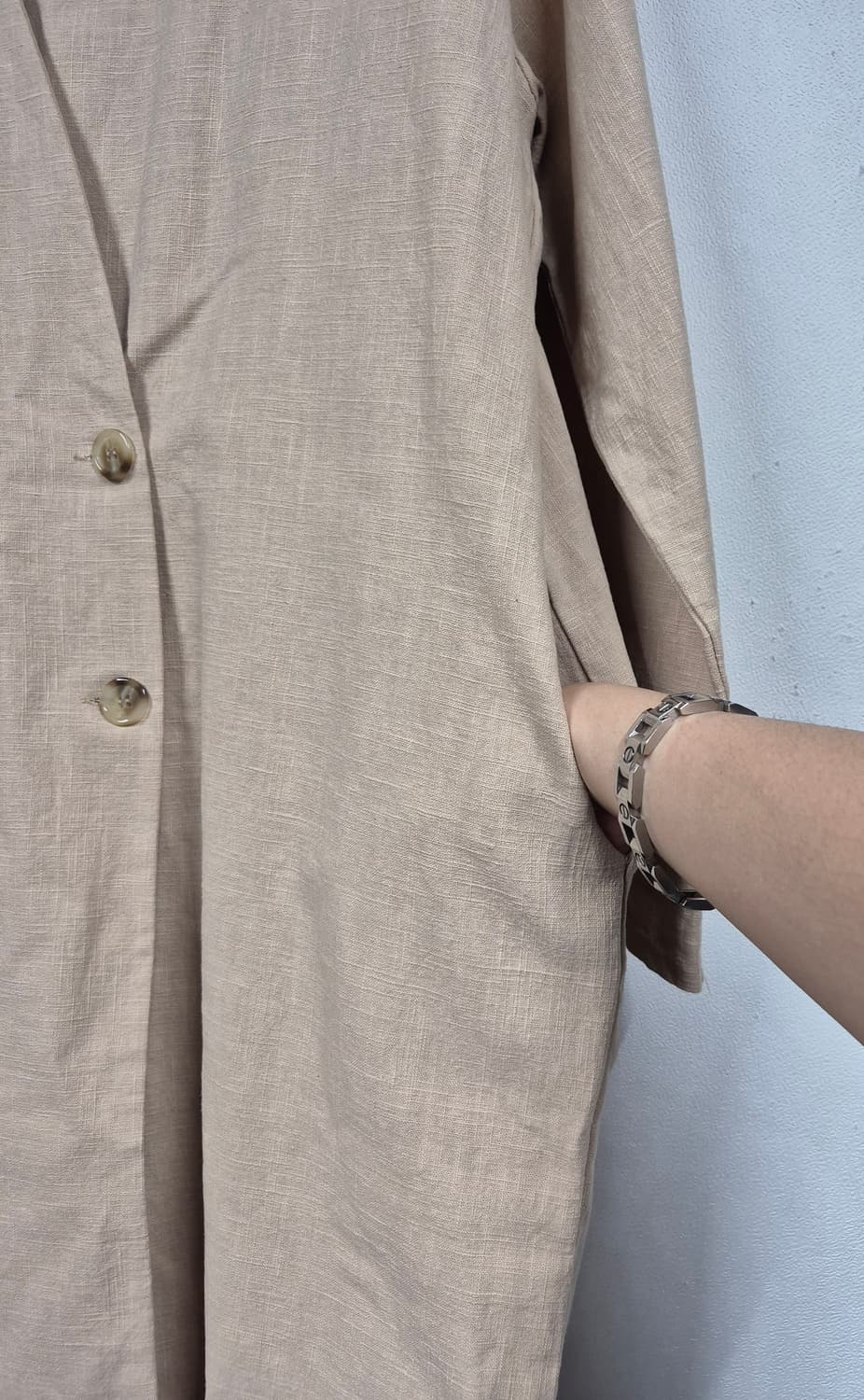 린넨 롱 코트 상품이미지3