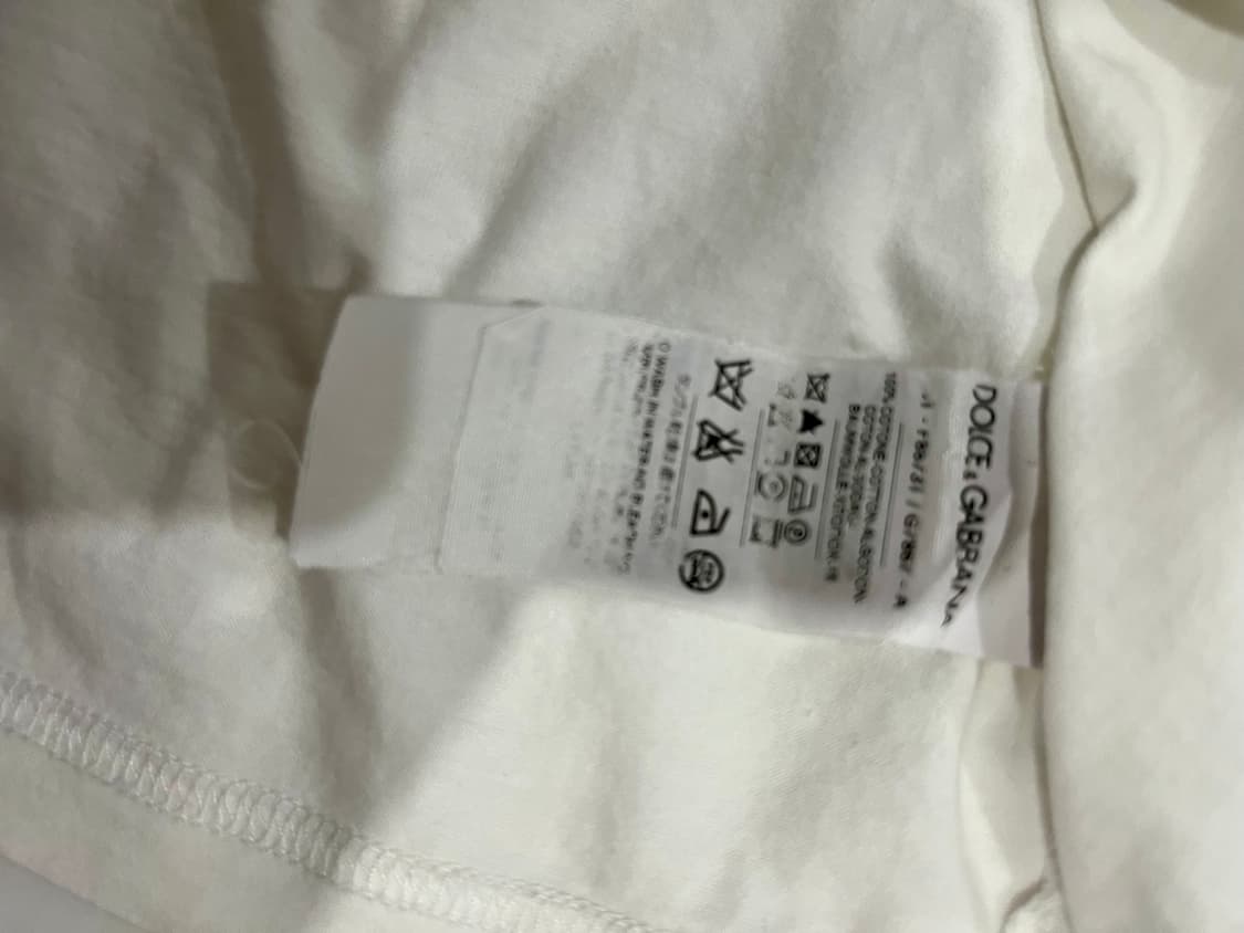 돌체앤가바나 화이트 레이스 반팔티 38 정품 상품이미지5