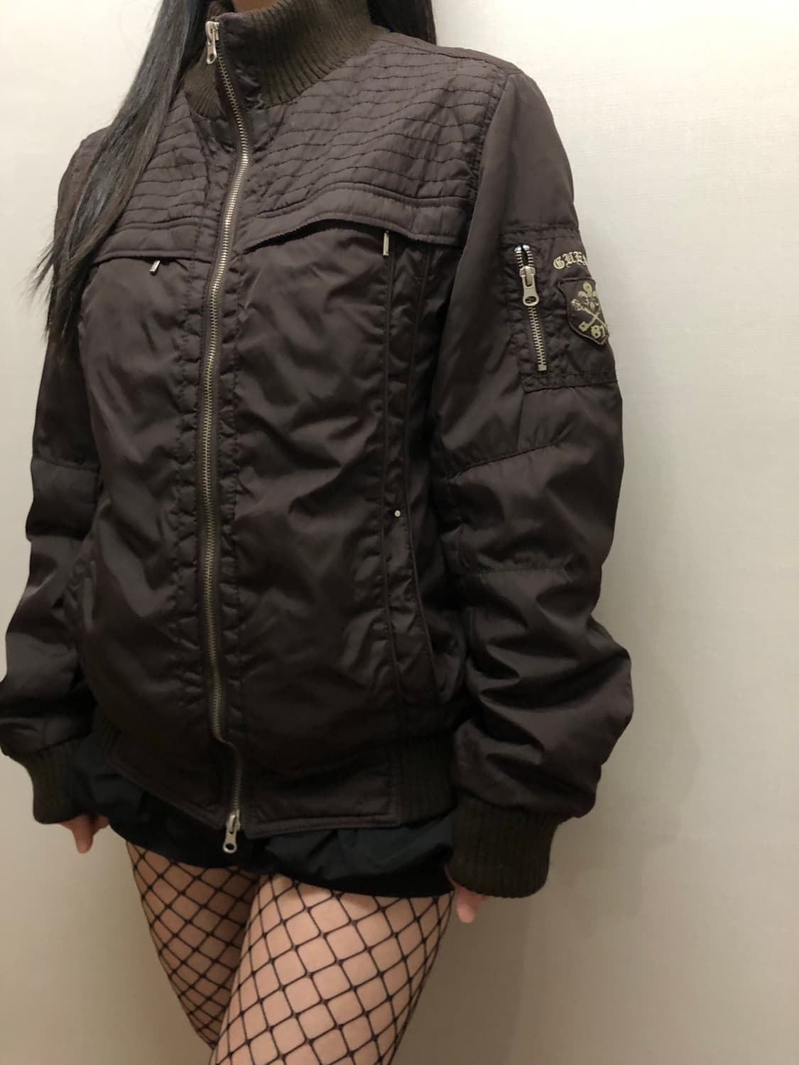 빈티지 게스 다크 브라운 점퍼 상품이미지2