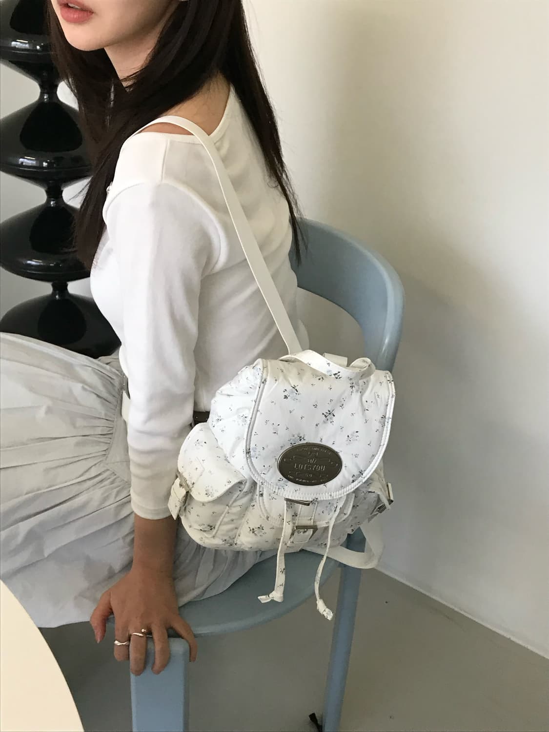 LOTSYOU 라츠유 플라워 노스탤지아 백팩 상품이미지5