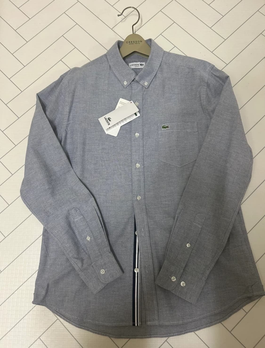 (새제품) 라코스테 슬림핏 셔츠  상품이미지1