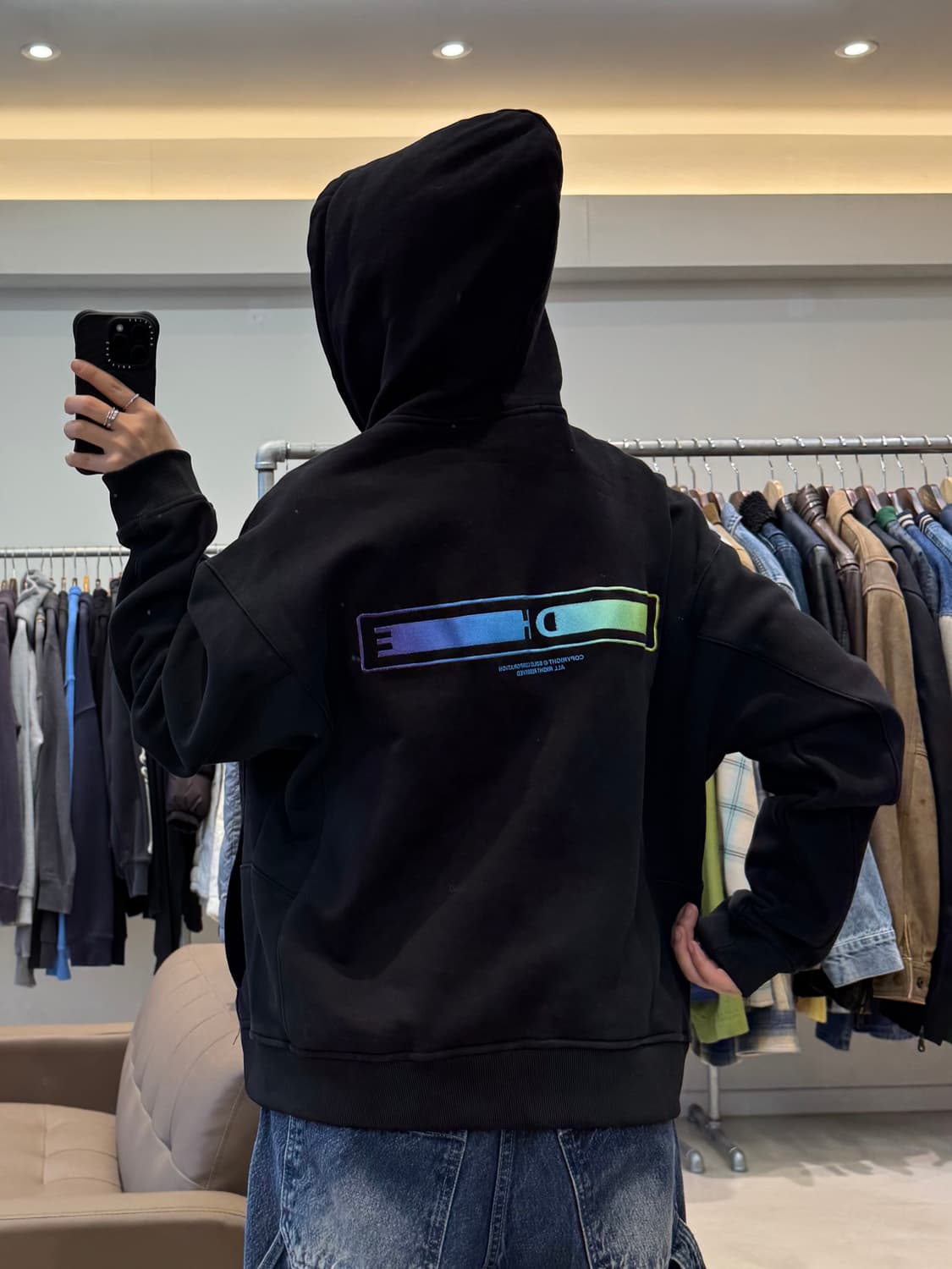 솔리드옴므 그라데이션 후드티  상품이미지7