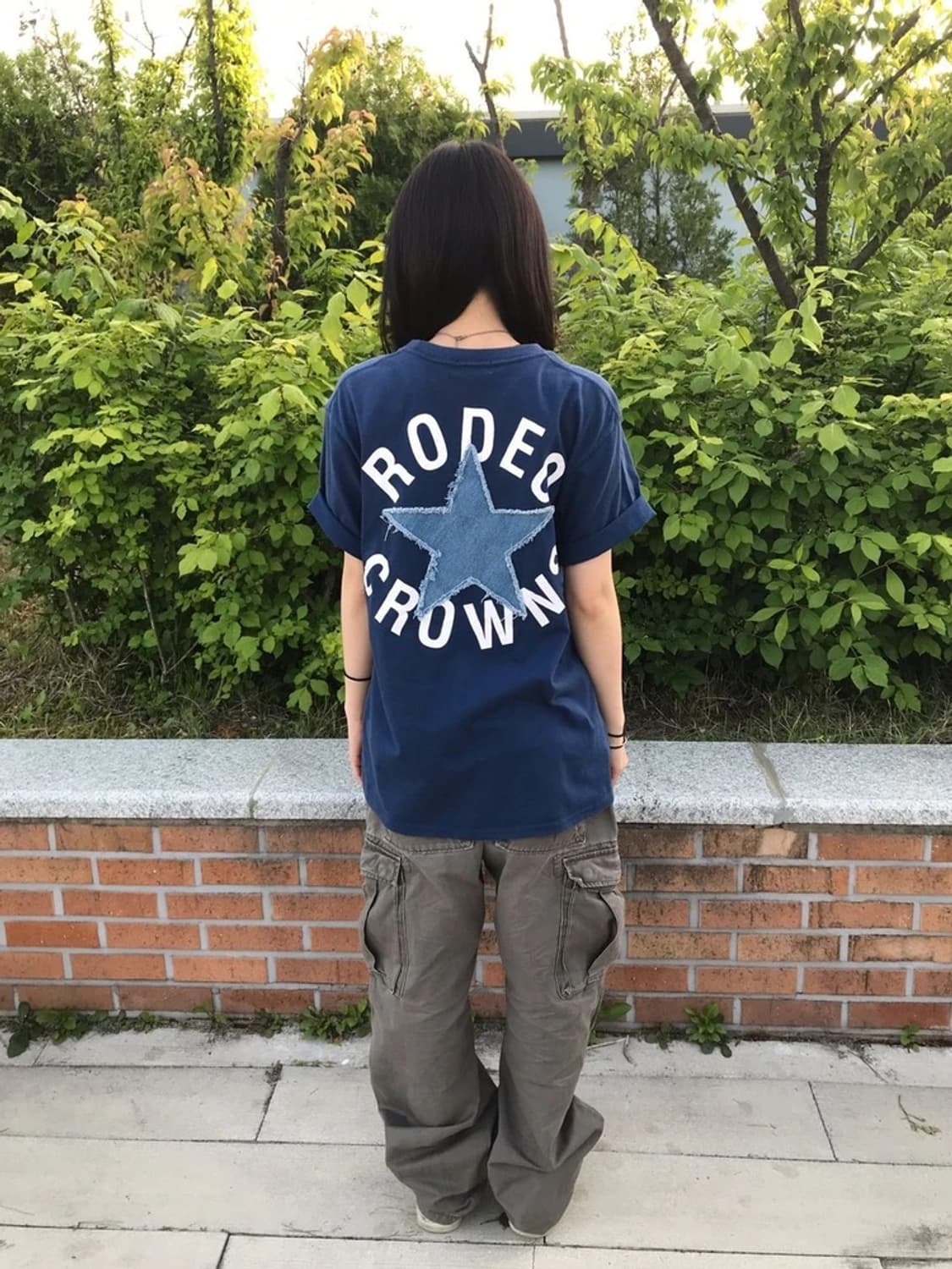 RODEO CROWNS Denim Star Tee 상품이미지1