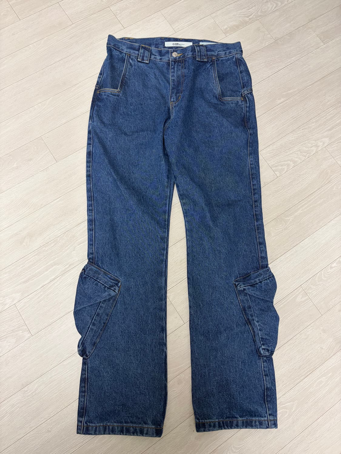 플라스틱프로덕트 MPa 앵글 카고 지퍼 팬츠 청바지 M 상품이미지2