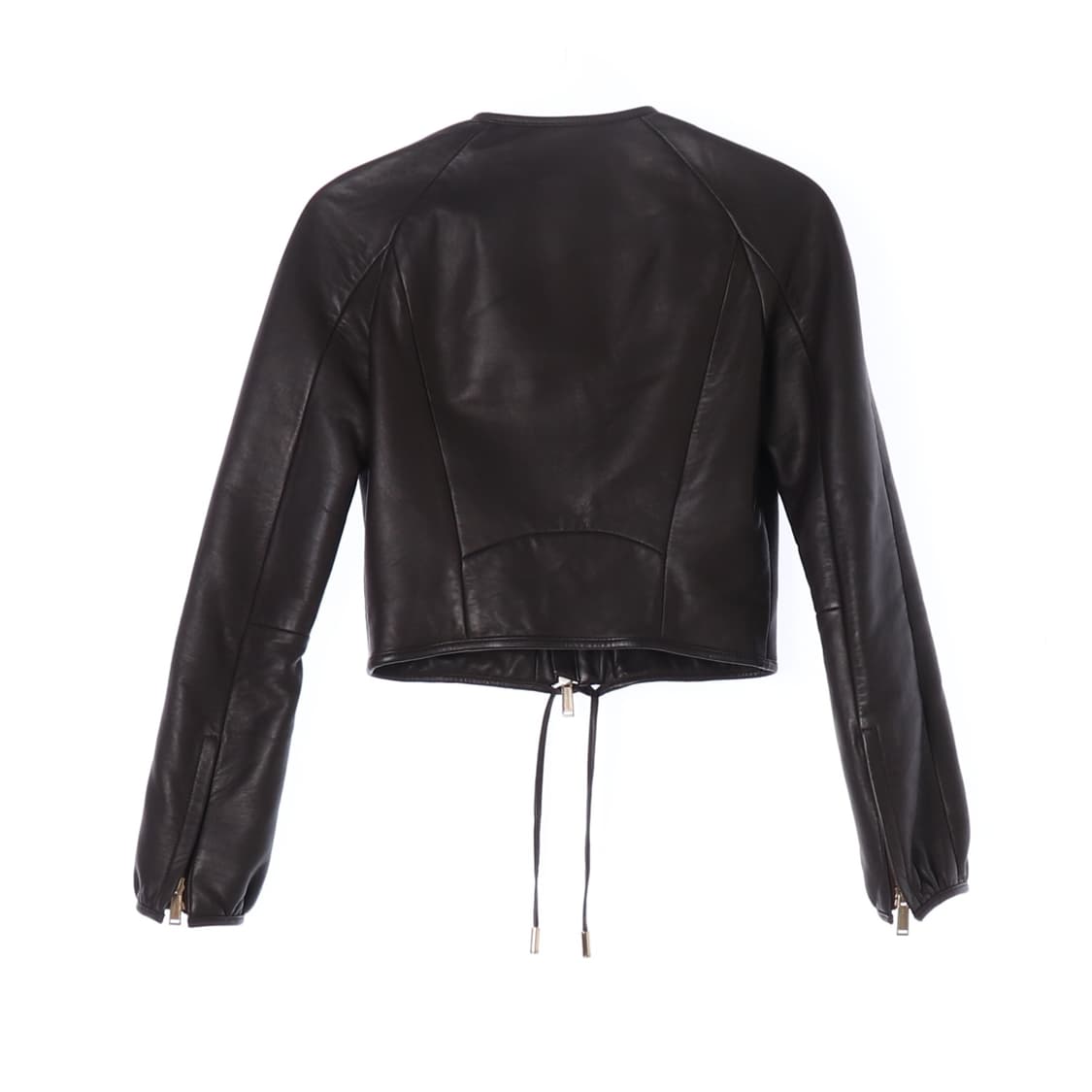 [S]디스퀘어드2 양가죽100% 브라운 노카라 레더 점퍼 가죽재킷
 상품이미지5