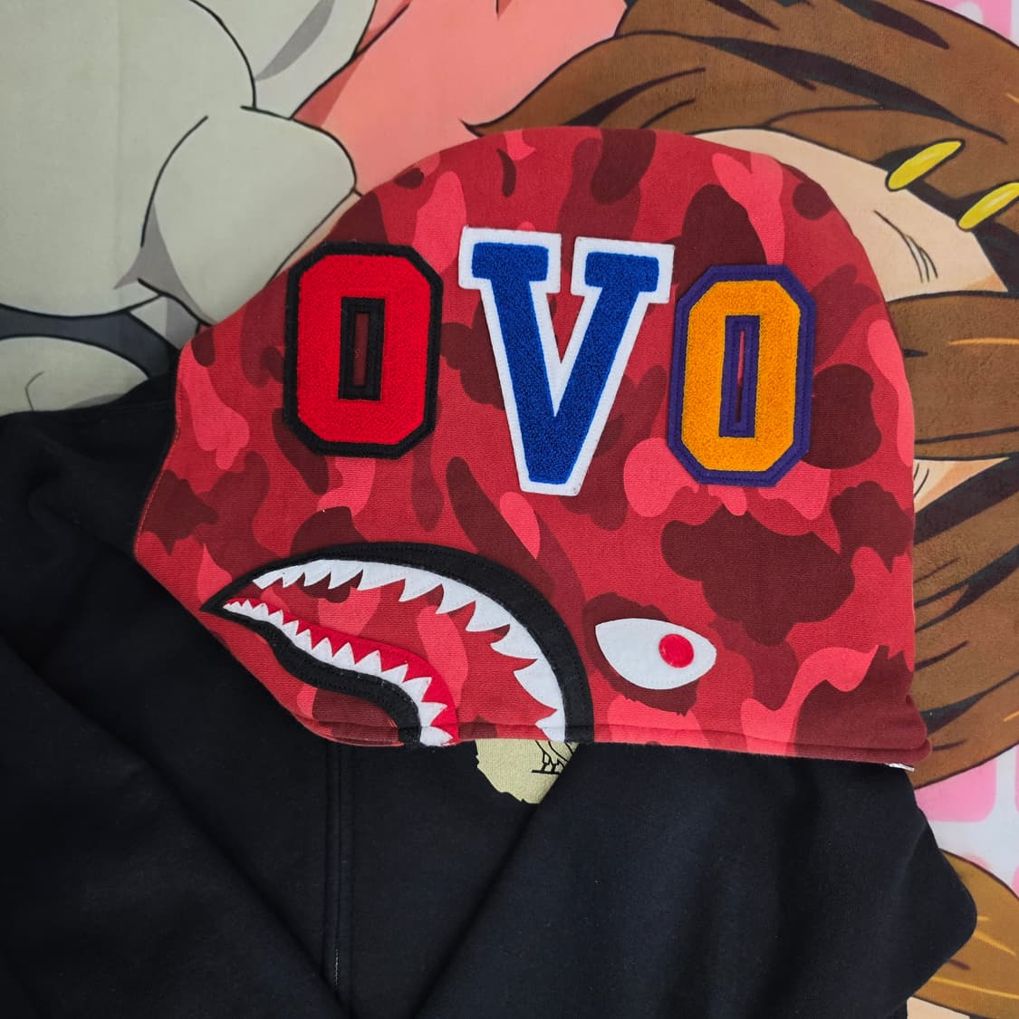 베이프 BAPE x OVO 콜라보 풀집업 후드집업 (투웨이 지퍼) 상품이미지2