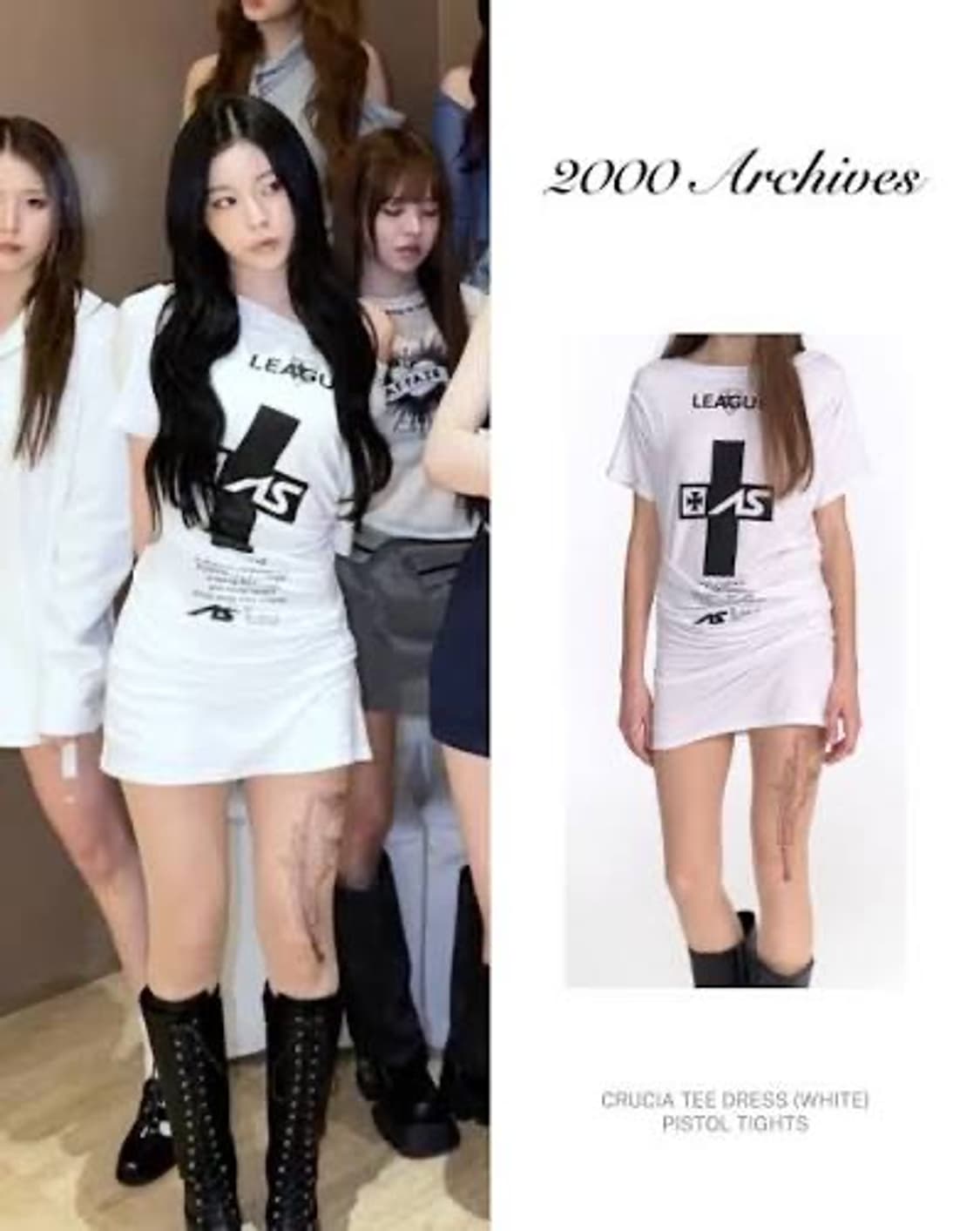 2000아카이브스 | CRUCIA TEE DRESS (WH) 상품이미지3