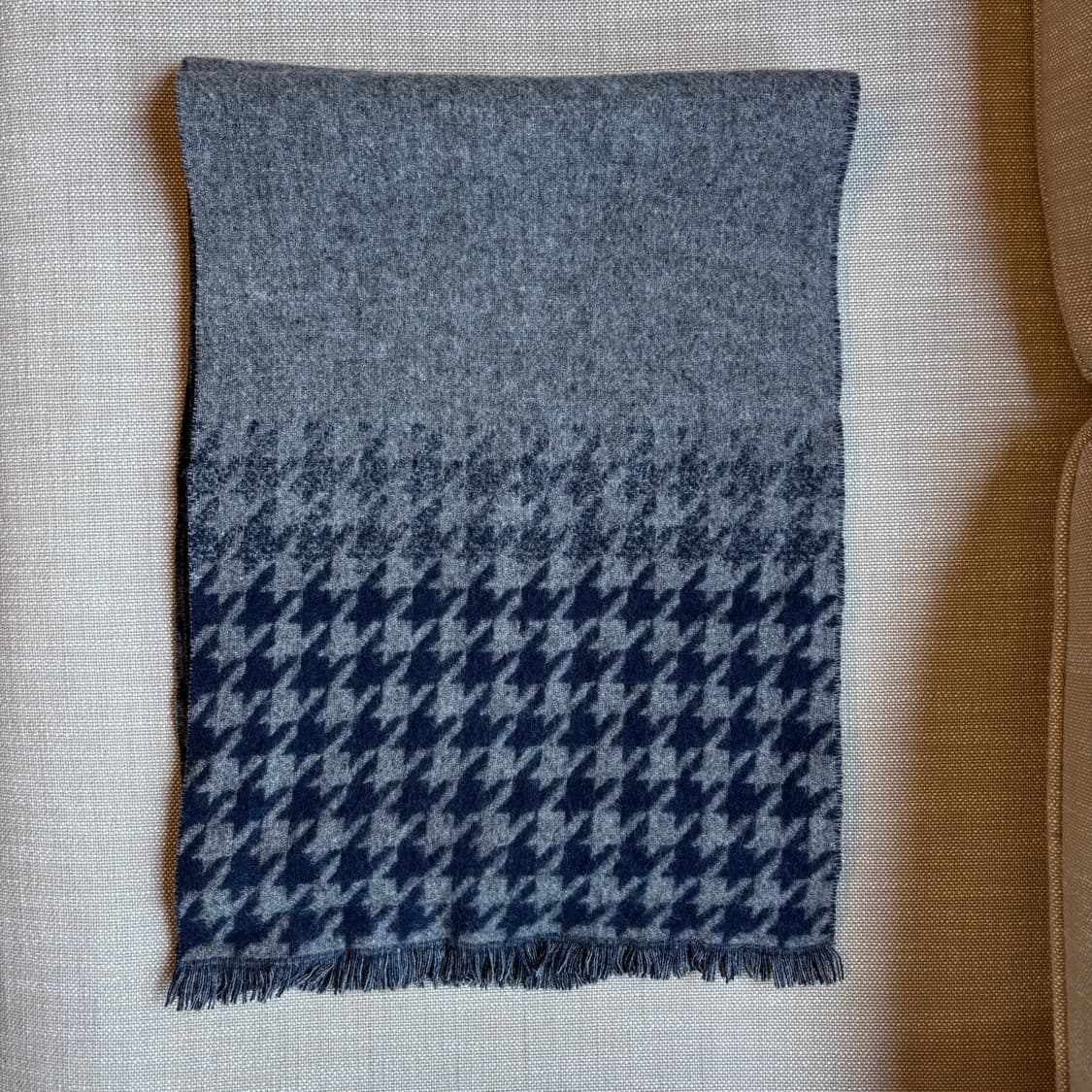 울 100% 리버시블 지도리체크 머플러 목도리 (남여공용) 상품이미지10