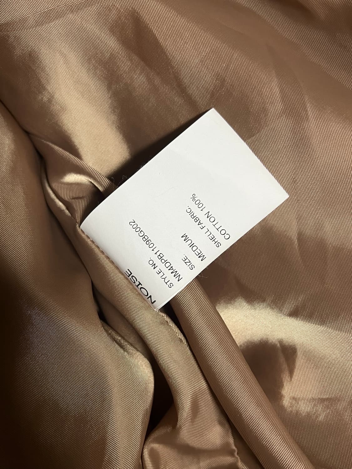 노이즈 워시드 코튼 헤링턴 점퍼 자켓 베이지 M 상품이미지6