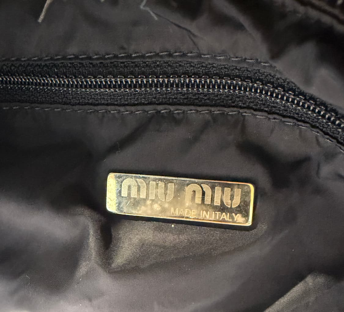 미우미우 데님 스웨이드 숄더백 상품이미지5