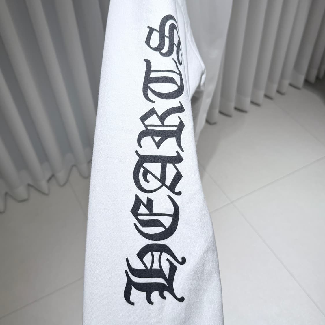 (A+/XXL) / 크롬하츠 버티컬 로고 플리스 집업 후드 화이트 상품이미지4