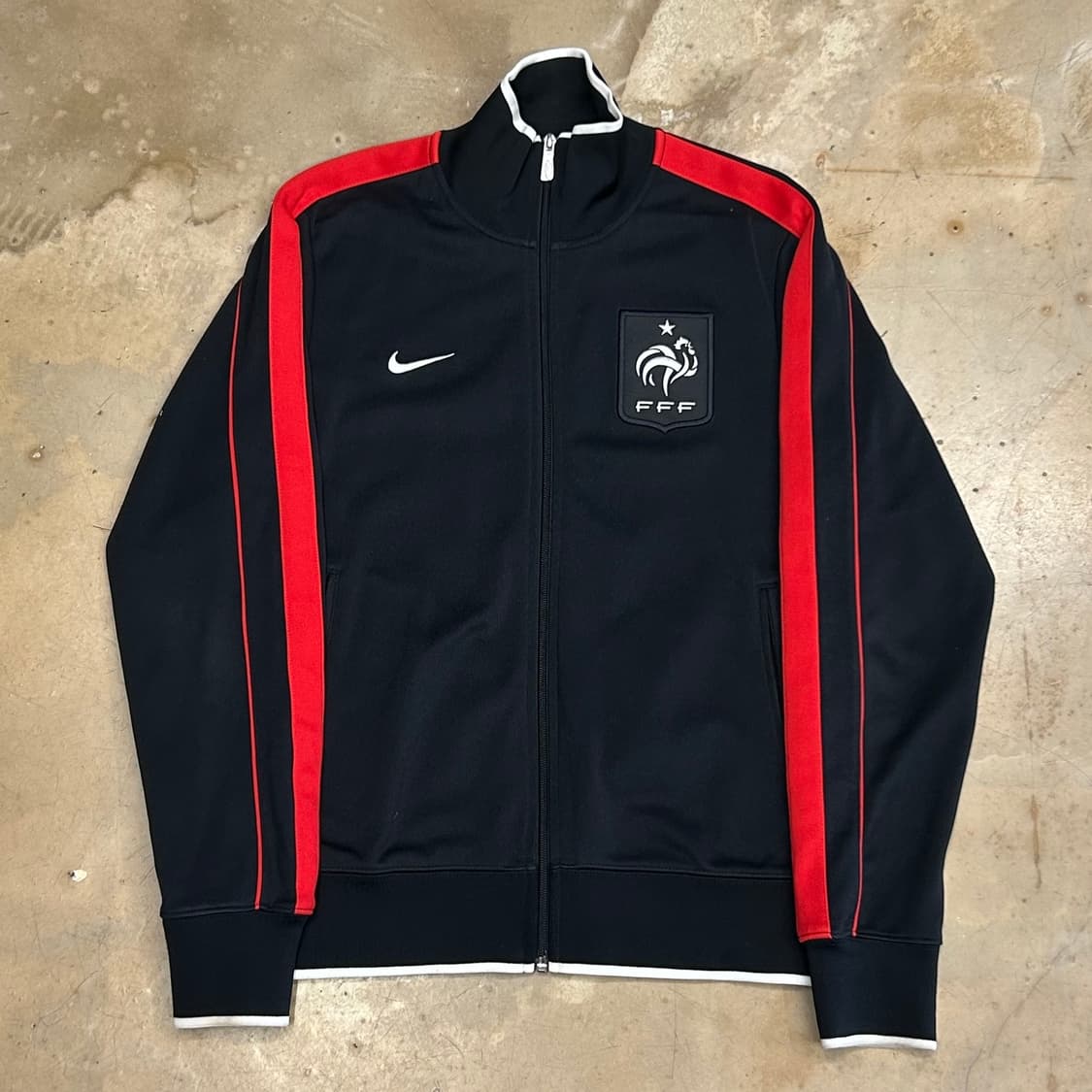 M 나이키 프랑스 국대 레드라인 블랙 트랙탑 상품이미지2