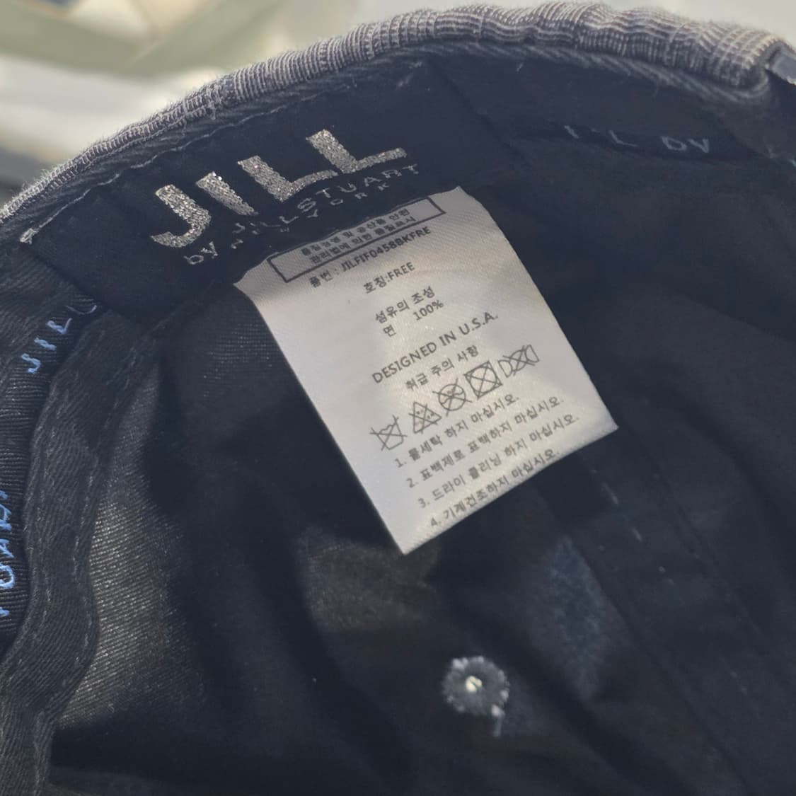 L5-7:질바이질스튜어트 체크 블랙 플랫캡 (57-59) 상품이미지8