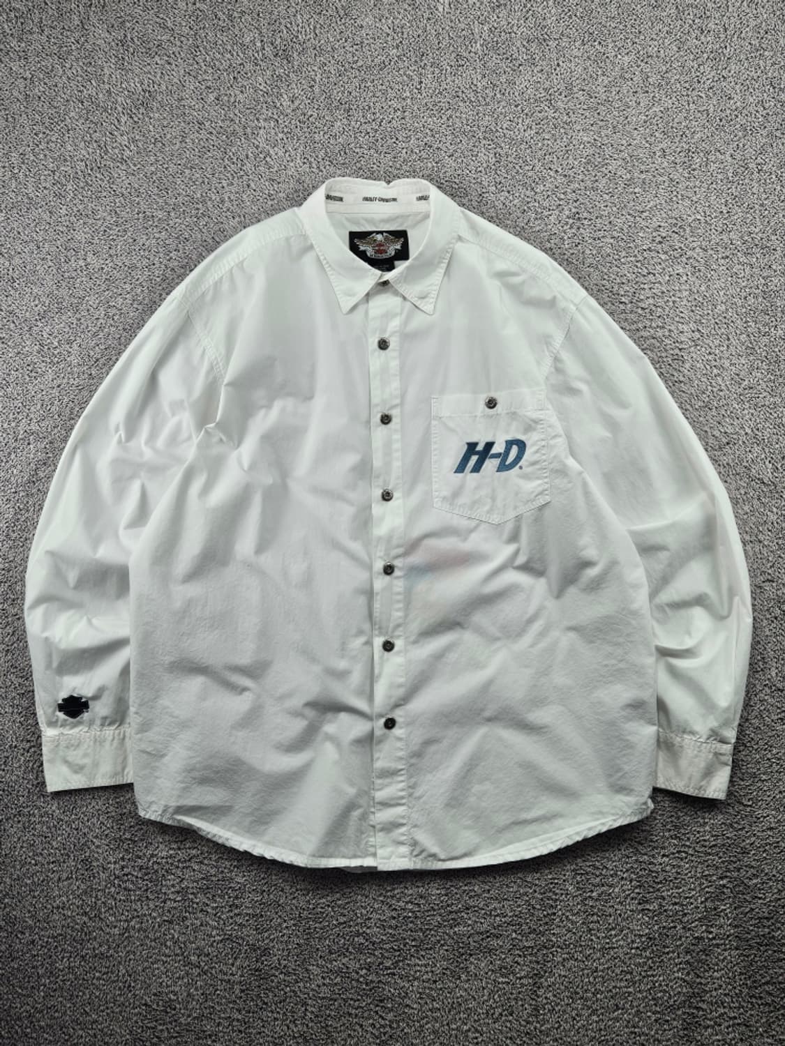 할리데이비슨 스펠아웃 포켓 화이트 셔츠 ( XL ) / 11495 상품이미지1