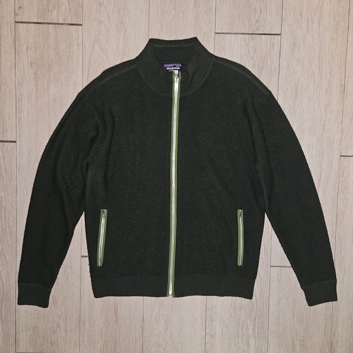 2005 patagonia boiled wool zip up knit 상품이미지2