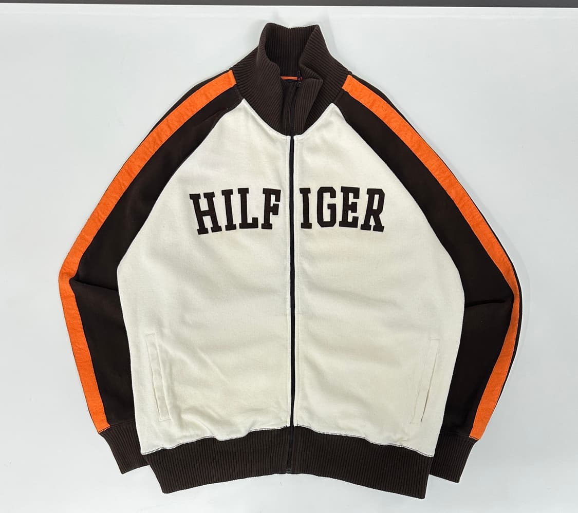 타미 힐피거 재팬 하이넥 져지 니트집업 (XL) 상품이미지1