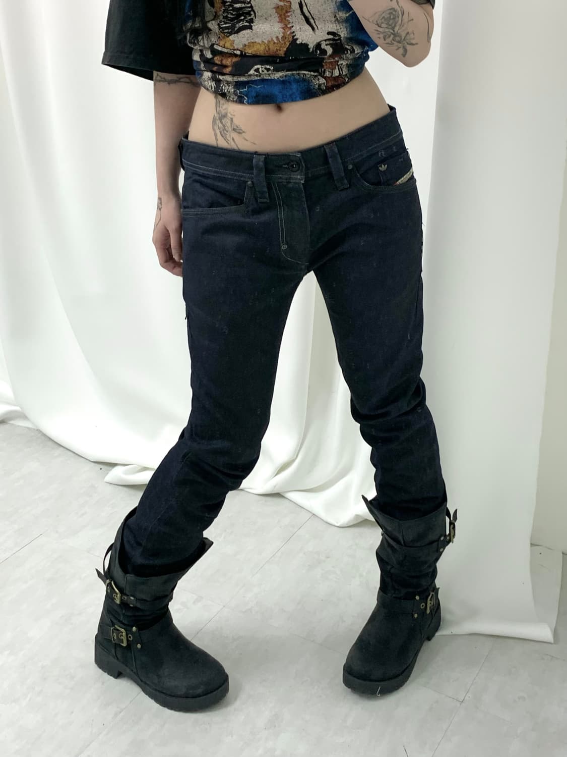 Diesel x Adidas Black Jeans 상품이미지1