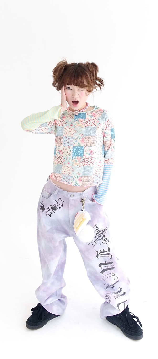 샵페어리[F.E.E.S] ppi ppi patchwork long top 상품이미지3