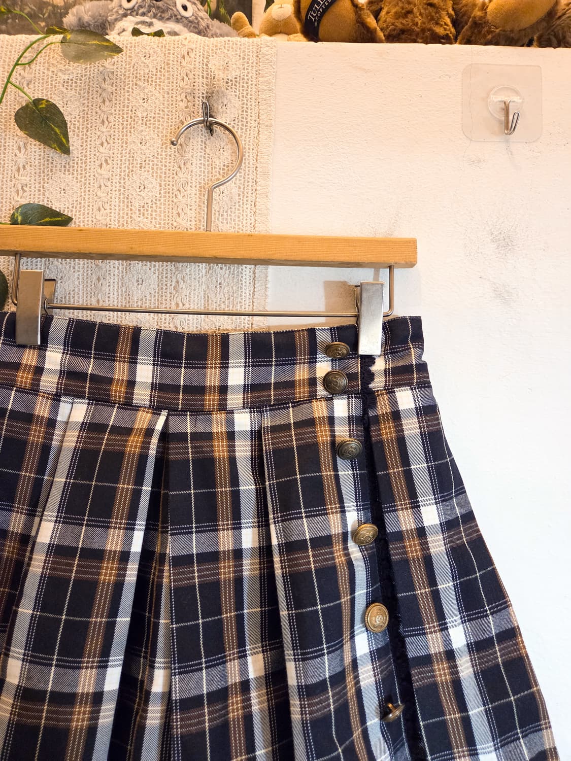 axes femme 체크 치마바지 상품이미지2