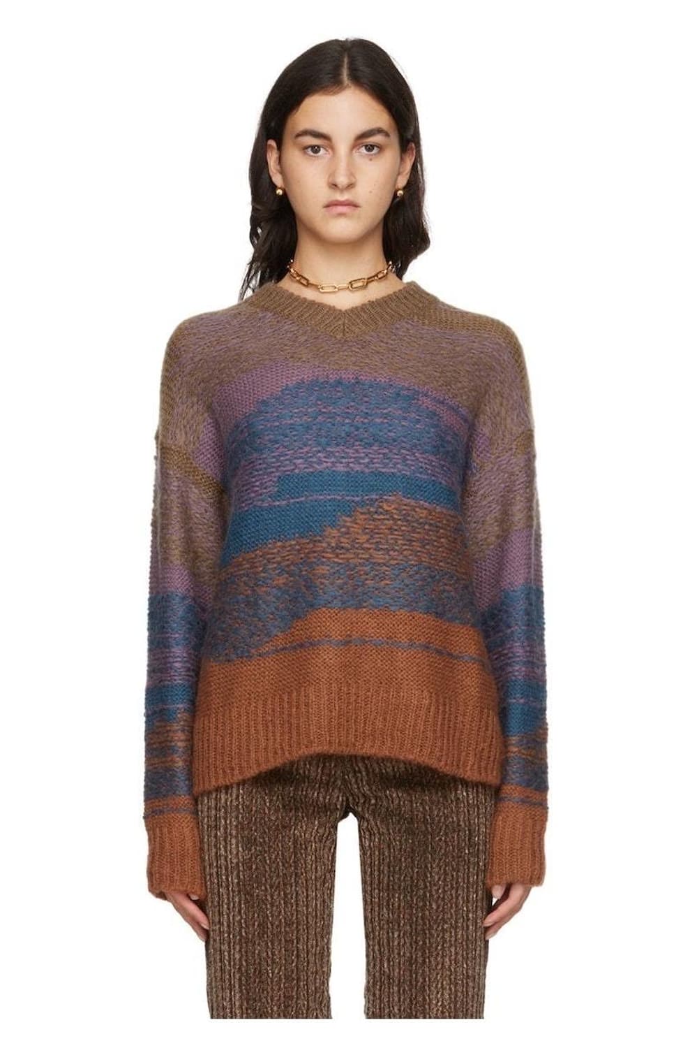 아크네 스튜디오 그레디언트 모헤어 스웨터 니트 멀티컬러 S사이즈 상품이미지4