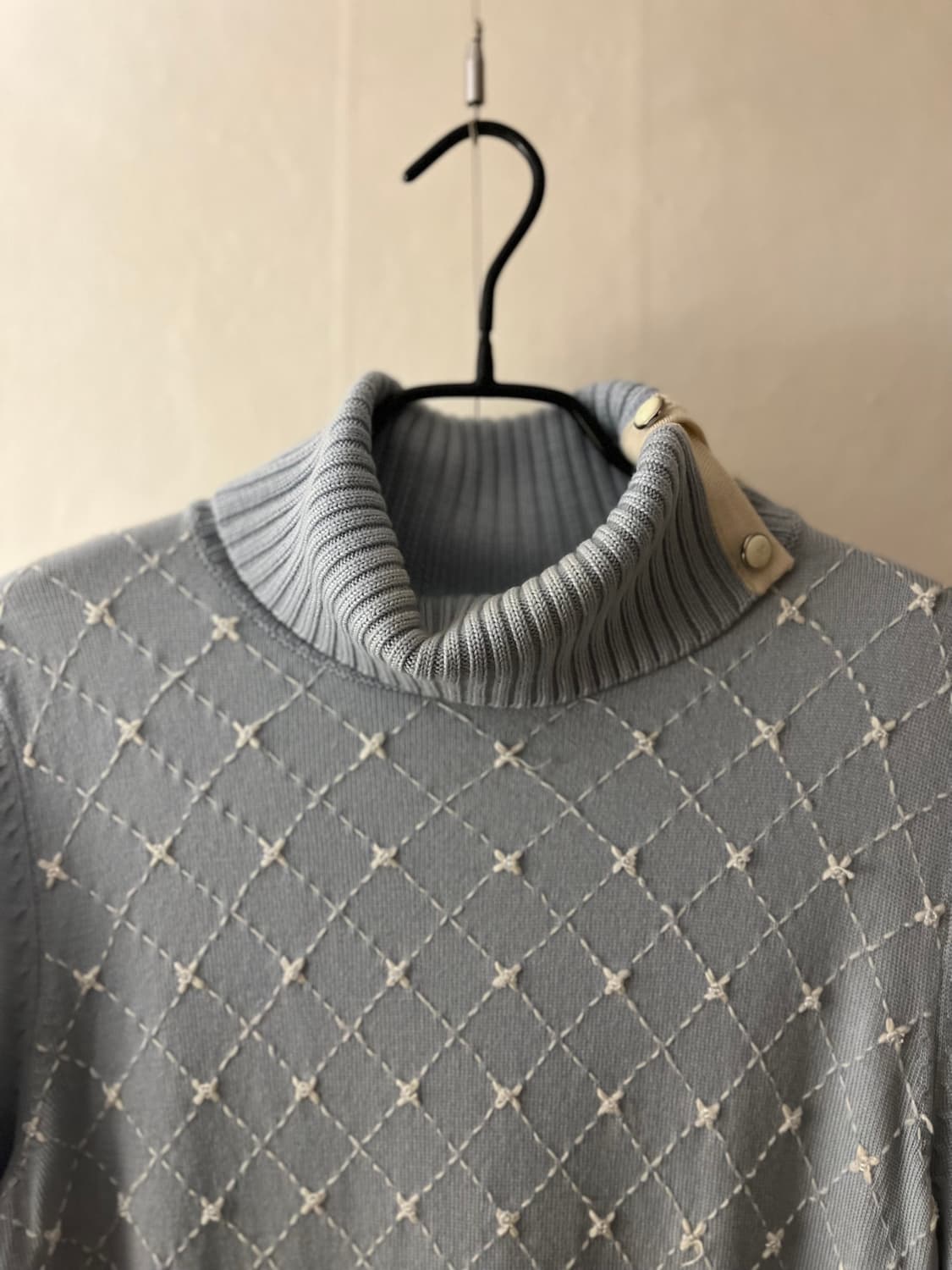 90s 꾸레쥬 비즈 디테일 울니트 상품이미지2