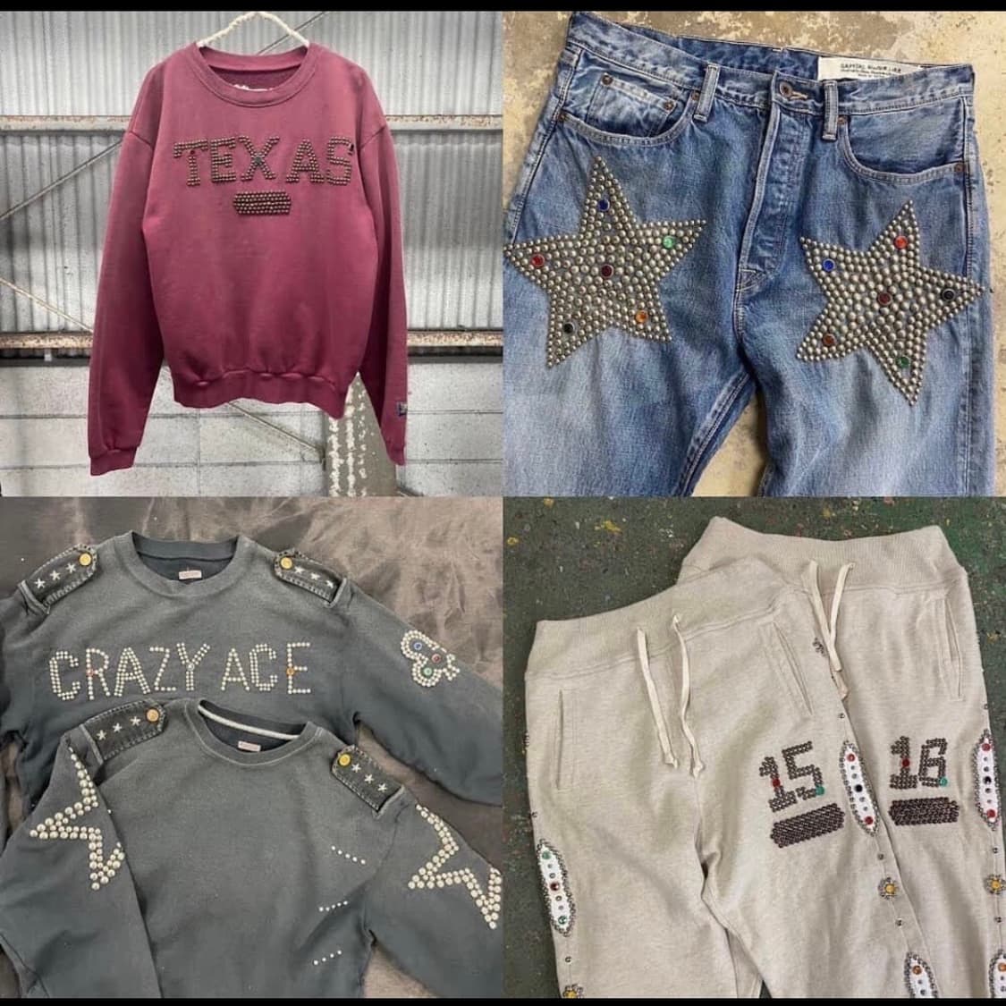 [3] [[초급처]]캐피탈 빅스타 스터드 맨투맨 상품이미지1