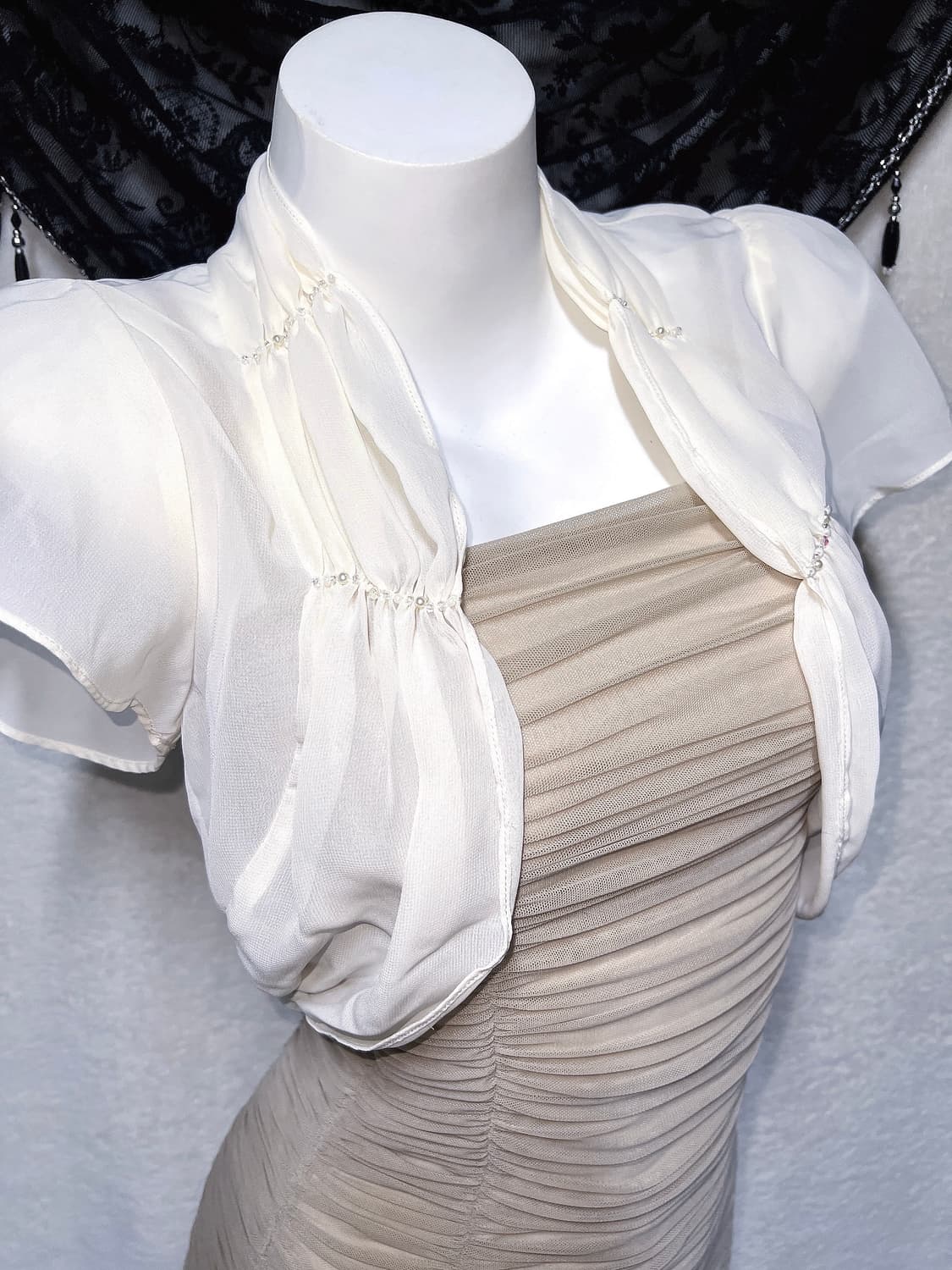 로맨틱갸루 로걀탑 진주 쉬폰 볼레로 가디건 핀터 히메 오리엔탈 페어리 상품이미지1