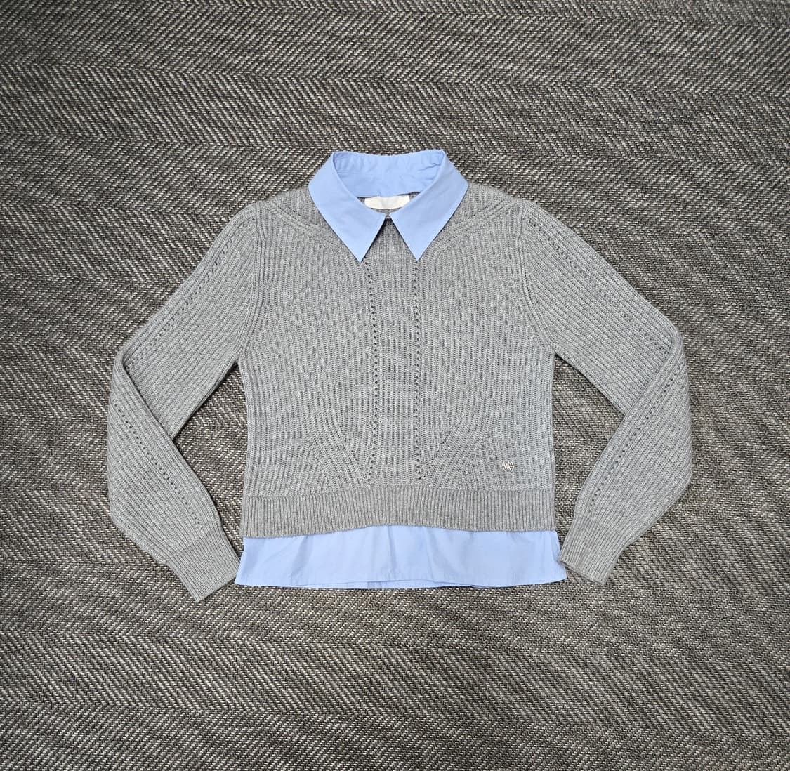 플랙진 여성 캐시미어 레이어드 니트티 상품이미지2