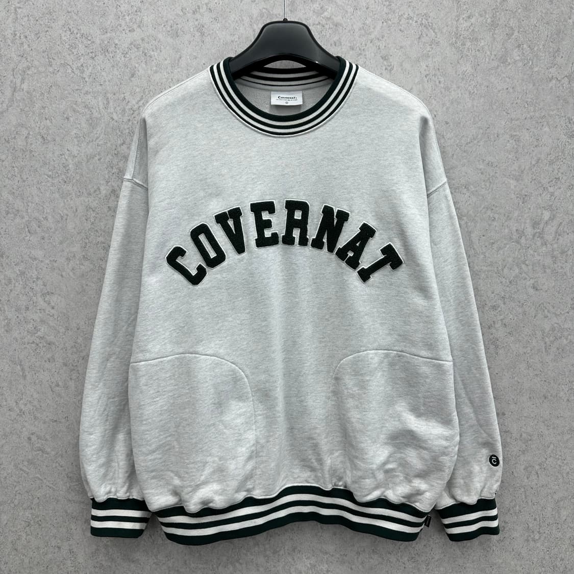 100 커버낫 남자 헤비웨이트 오버핏 맨투맨 상품이미지1