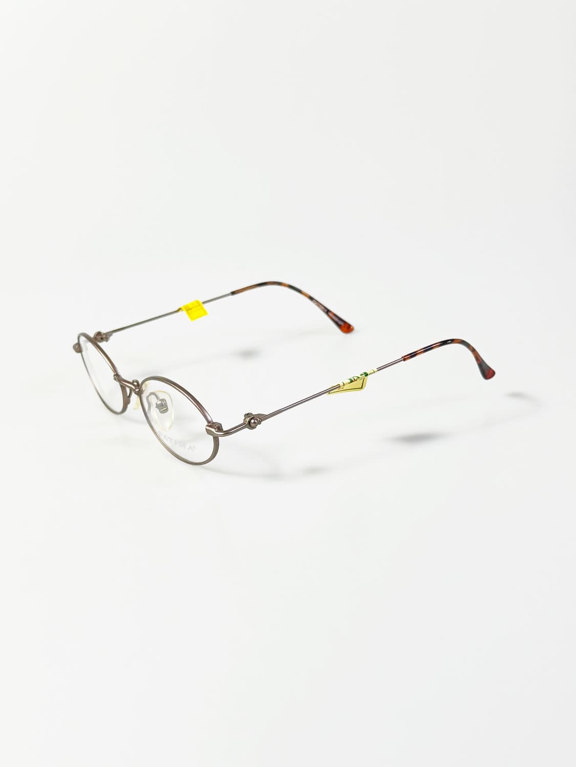 90s PATIMA 슬림 오벌 메탈 프레임 빈티지 안경 상품이미지3