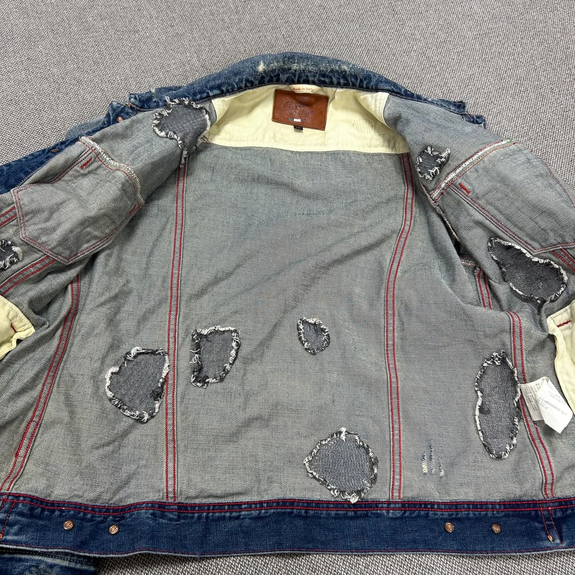 아르마니 빈티지 디테일 데님자켓(XL) 상품이미지9