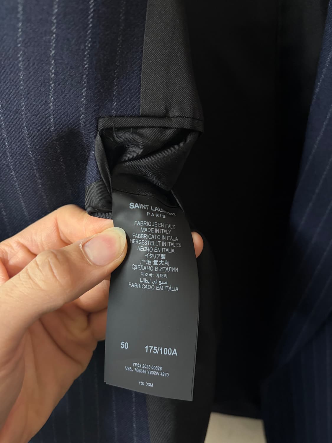 생로랑 / 핀스트라이프 자켓 / 50 상품이미지8