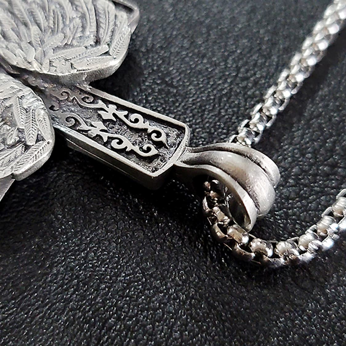 가브리엘 주석 천주교 기독교 펜던트 클래식 고딕 천사 날개 남자 목걸이 상품이미지4