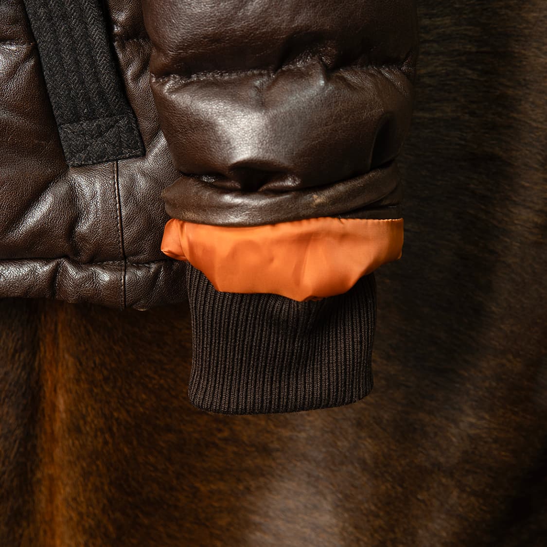 [97] 시리즈 램스킨 레더 다운 자켓  상품이미지5