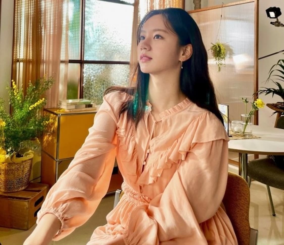 급처새상품!maje 마쥬 피치핑크 러플 리본 혜리원피스 셀프포트레이트st 상품이미지1