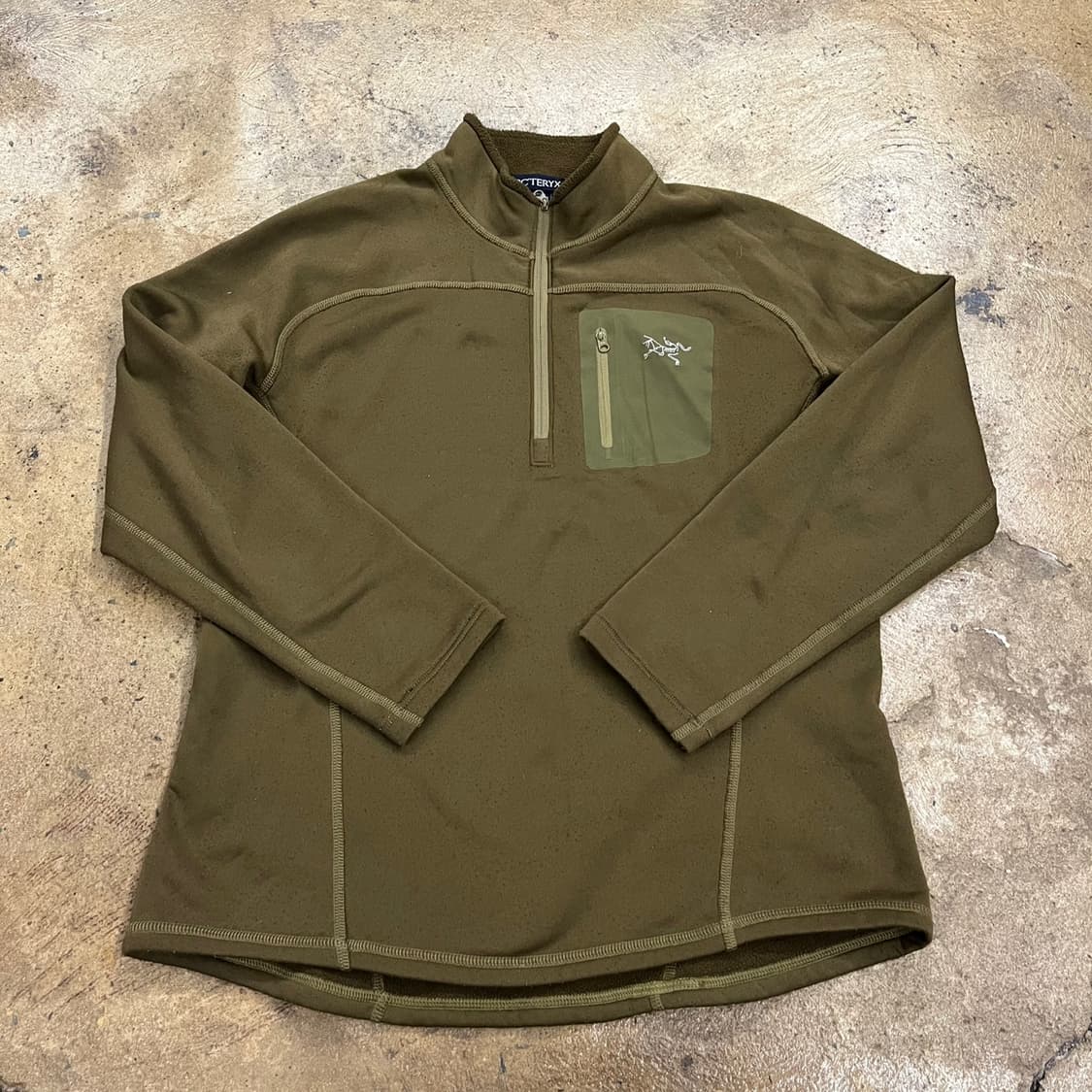 [ 정품/M ] 아크테릭스 반집업 플리스 긴팔티 b16 상품이미지3