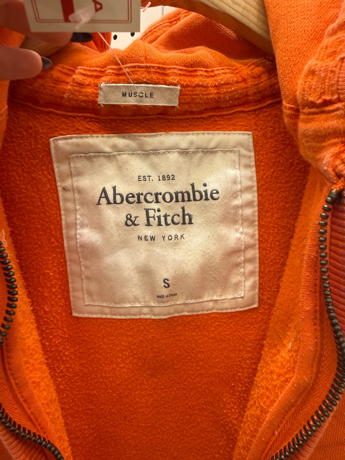 아베크롬비앤피치 FITCH NY 패치 후드집업 U1137 상품이미지5